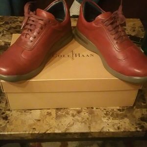 Gently Used Shoes Burgundy and Gray